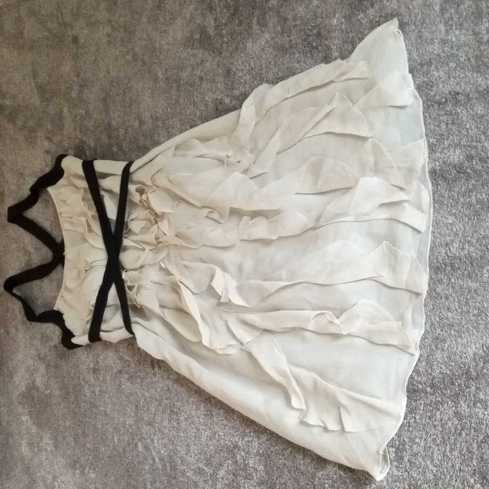BHLDN Anthropologie Quillaree ruffle dress with ties